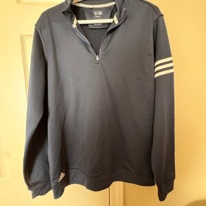 Adidas Dark Blue Half-Zip Sweatshirt